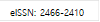 eISSN: 2466-2410